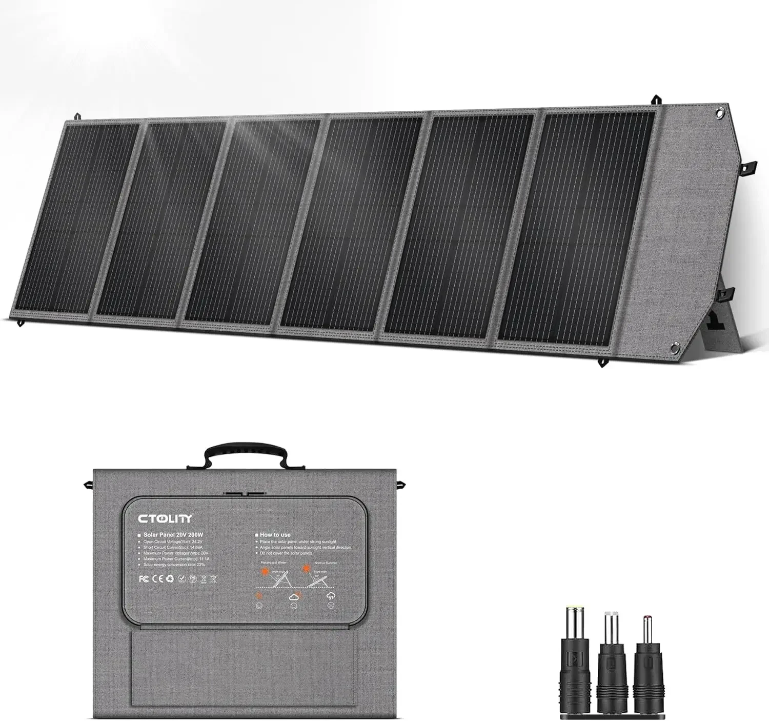 Customizable 200W Portable Solar Panel For Power Station Camping RV Off-Grid With MC4/USB-C/QC3.0/XT60 Outputs
Customizable 200W Portable Solar Panel For Power Station Camping RV Off-Grid With MC4/USB-C/QC3.0/XT60 Outputs