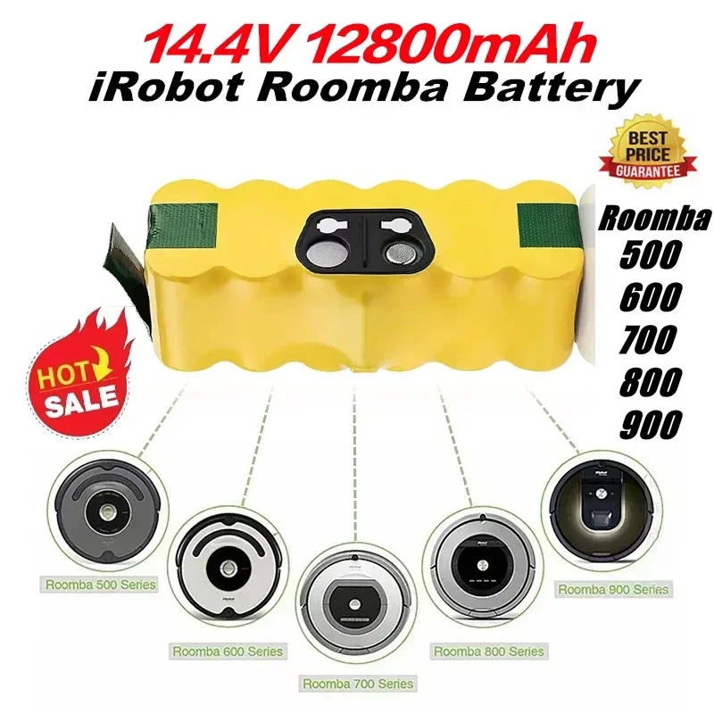 12.8Ah Battery 14.4V Rechargeable Battery For iRobot Roomba 500 600 700 800 900 595 620 650 780 890 For iRobot Roomba
12.8Ah Battery 14.4V Rechargeable Battery For iRobot Roomba 500 600 700 800 900 595 620 650 780 890 For iRobot Roomba