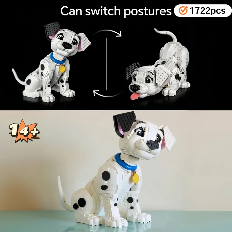 Подходит для щенка 43269, 101, строительный блок для собак, модель кирпичей, популярный фильм, милый орнамент для домашних животных, 1722 шт., игрушки, подарки на день рождения, Рождество
Подходит для щенка 43269, 101, строительный блок для собак, модель кирпичей, популярный фильм, милый орнамент для домашних животных, 1722 шт., игрушки, подарки на день рождения, Рождество