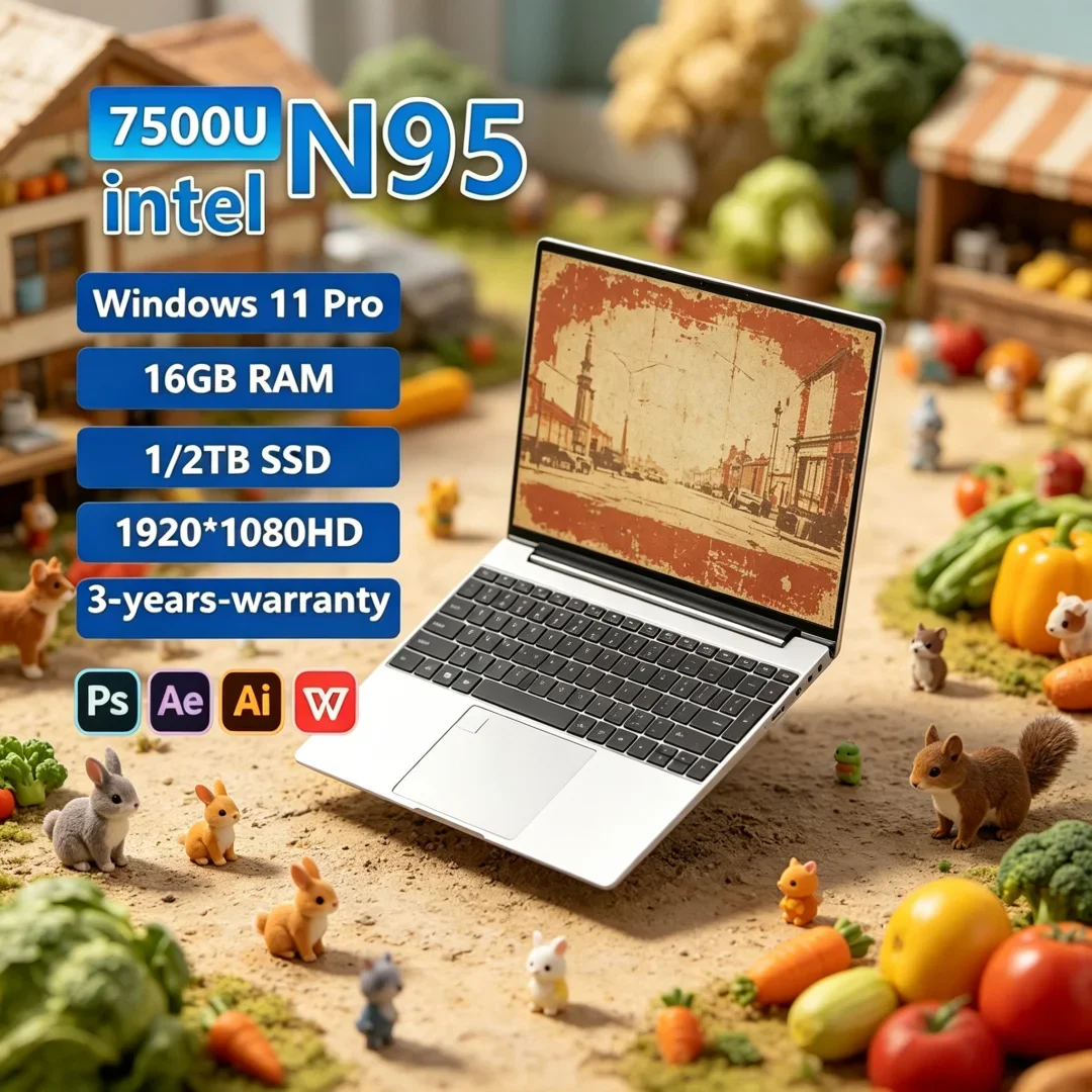 2026 Voguish Original 15.6" Laptop N95 FHD IPS Display 120 Hz Petrous Ultralear Screen 7500mAh 32GB/2TB SSD Chic Backlit
2026 Voguish Original 15.6" Laptop N95 FHD IPS Display 120 Hz Petrous Ultralear Screen 7500mAh 32GB/2TB SSD Chic Backlit
