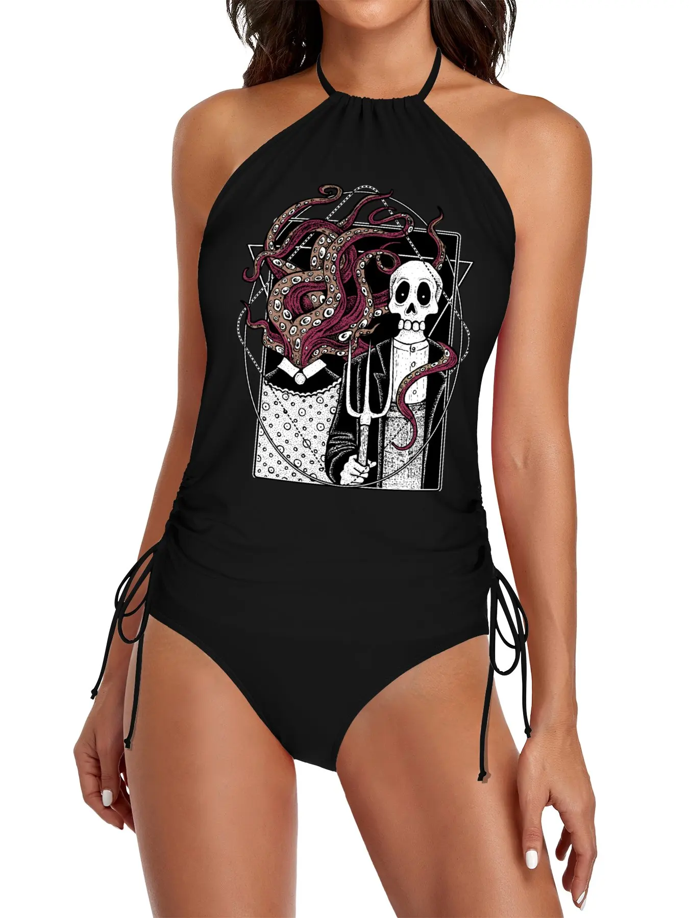 R'yleh Gothic - a tribute to the Ameriacn Gothic Split Swimsuit Set women's beachwear 2025 Women beachwear Woman summer outfit
R'yleh Gothic - a tribute to the Ameriacn Gothic Split Swimsuit Set women's beachwear 2025 Women beachwear Woman summer outfit