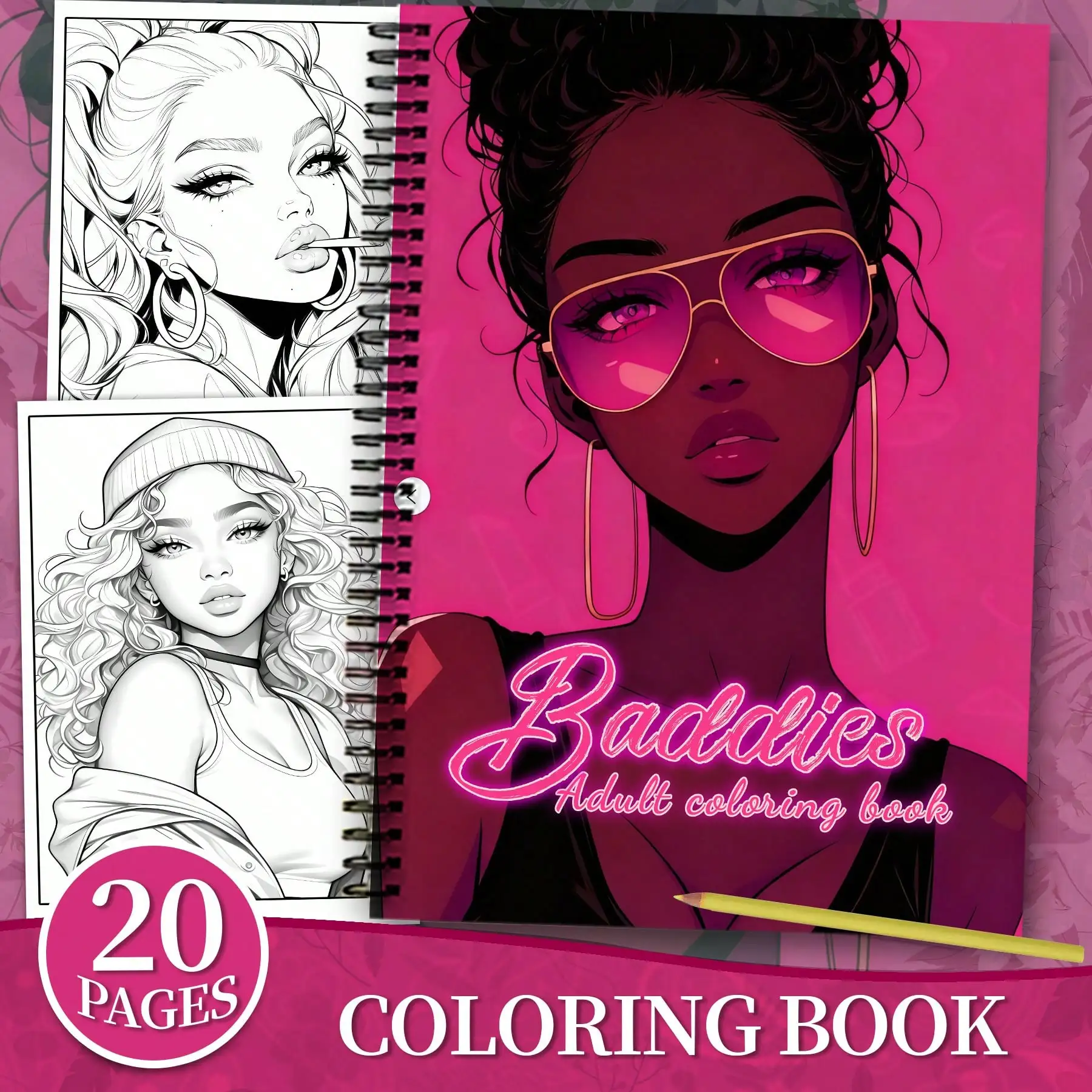 Baddies Adult Coloring Book – 20 Pages, Vibrant Cartoon & Fantasy Art for Stress Relief & Gifts
Baddies Adult Coloring Book – 20 Pages, Vibrant Cartoon & Fantasy Art for Stress Relief & Gifts