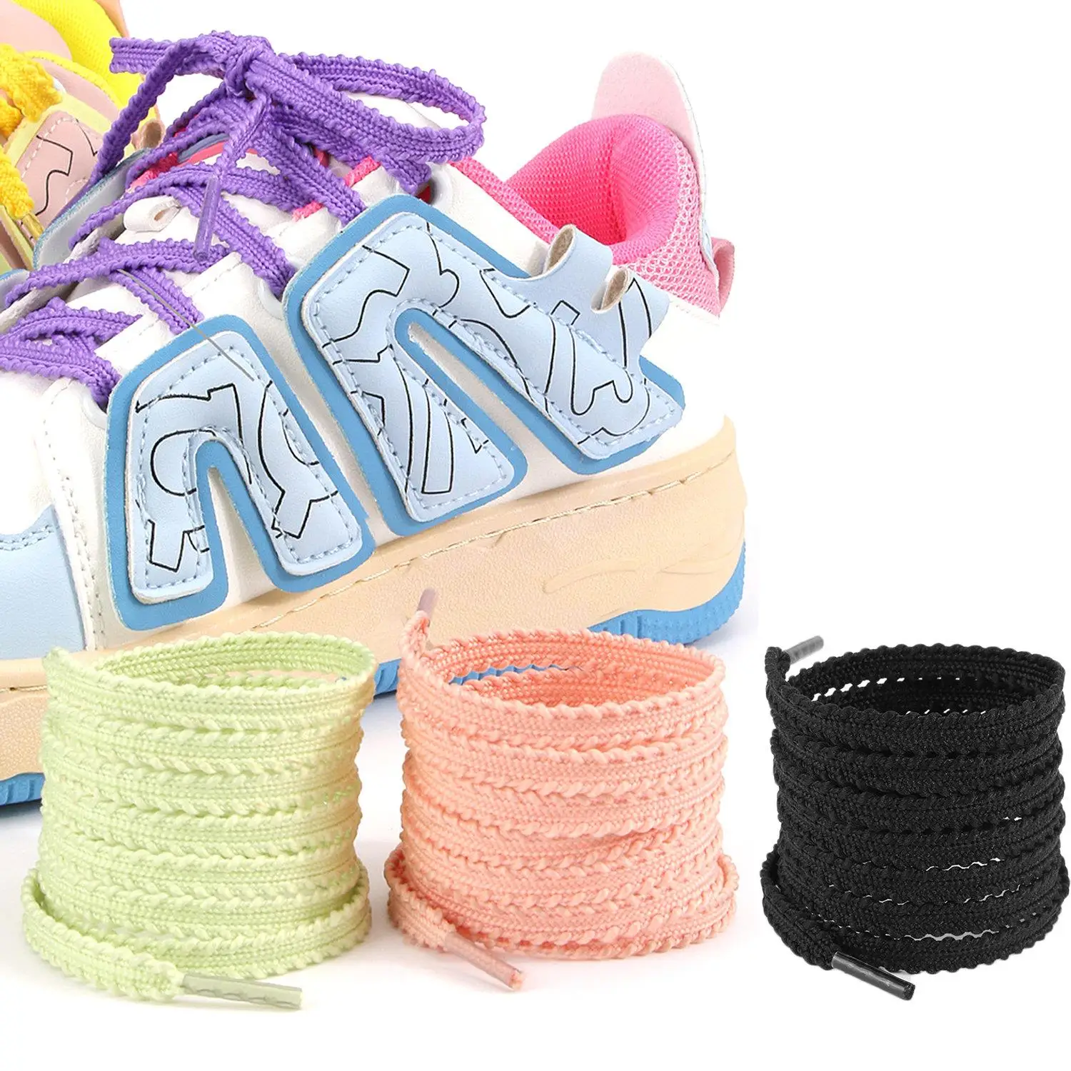 1Pair Sweet Shoelaces Ballet Style Flat Shoe Lace Double Fabric Shoe Rope Or Women Men Casual Sport Laces Shoestrings 120cm
1Pair Sweet Shoelaces Ballet Style Flat Shoe Lace Double Fabric Shoe Rope Or Women Men Casual Sport Laces Shoestrings 120cm