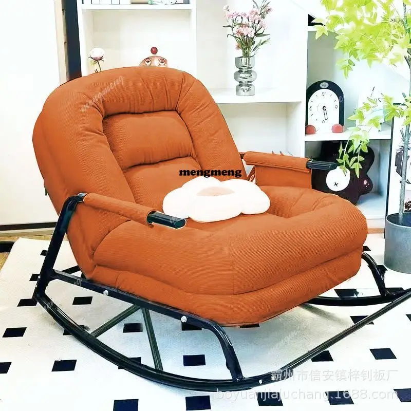 Modern Rocking Chair with Footrest Soft Lounge Chairs for Living Room Bedroom Adjustable Comfort Home Office Relaxing Armchair
Modern Rocking Chair with Footrest Soft Lounge Chairs for Living Room Bedroom Adjustable Comfort Home Office Relaxing Armchair