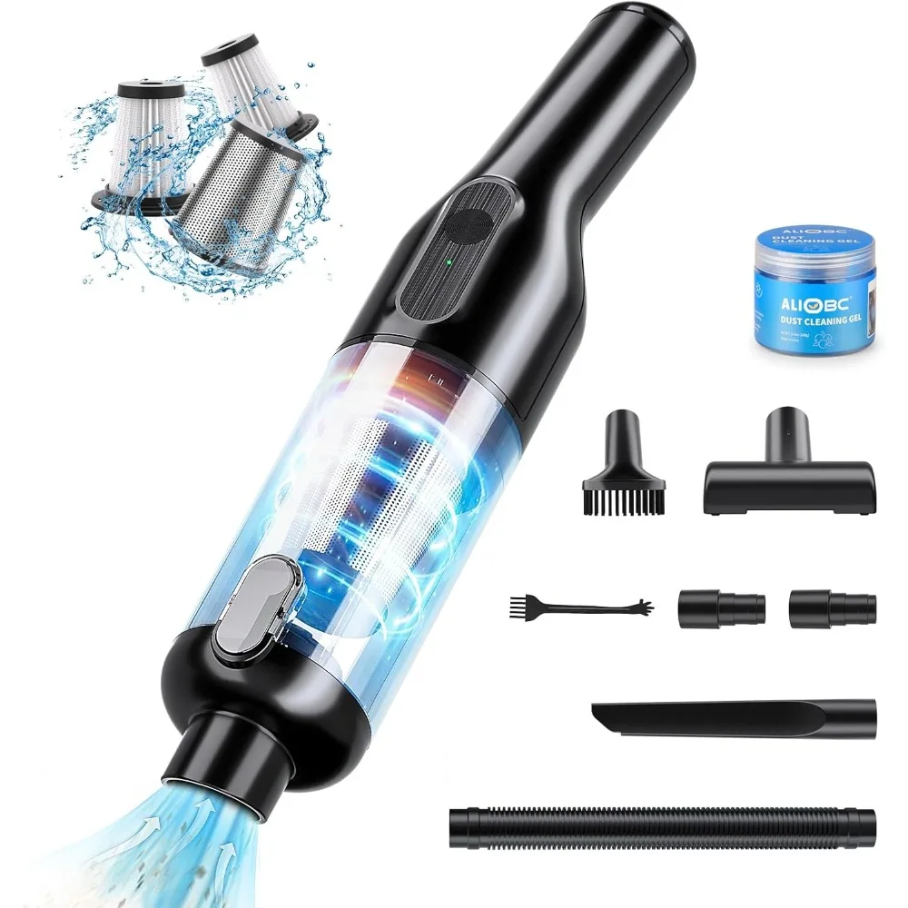 22000Pa Car Vacuum Cleaner, Low Noise Hand Vacuum Cordless Rechargeable, 2 Modes Vacuum for Car Handheld Car Vacuum Portable Cor
22000Pa Car Vacuum Cleaner, Low Noise Hand Vacuum Cordless Rechargeable, 2 Modes Vacuum for Car Handheld Car Vacuum Portable Cor