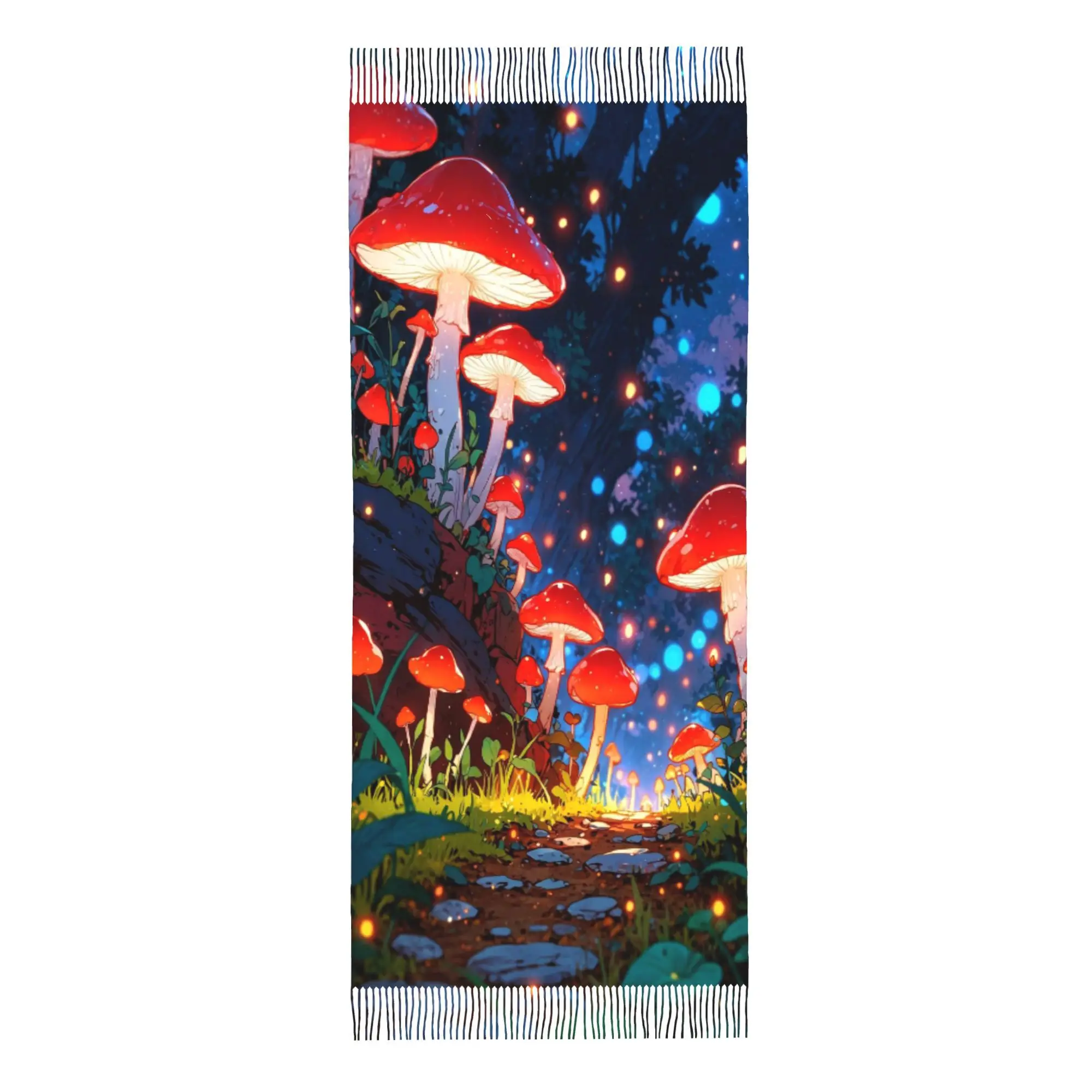 Women Men Retro Mushroom Print Fringe Scarf Shawl Soft Non-Stretch Warm Winter Accessory Suitable for Casual Outings
Women Men Retro Mushroom Print Fringe Scarf Shawl Soft Non-Stretch Warm Winter Accessory Suitable for Casual Outings