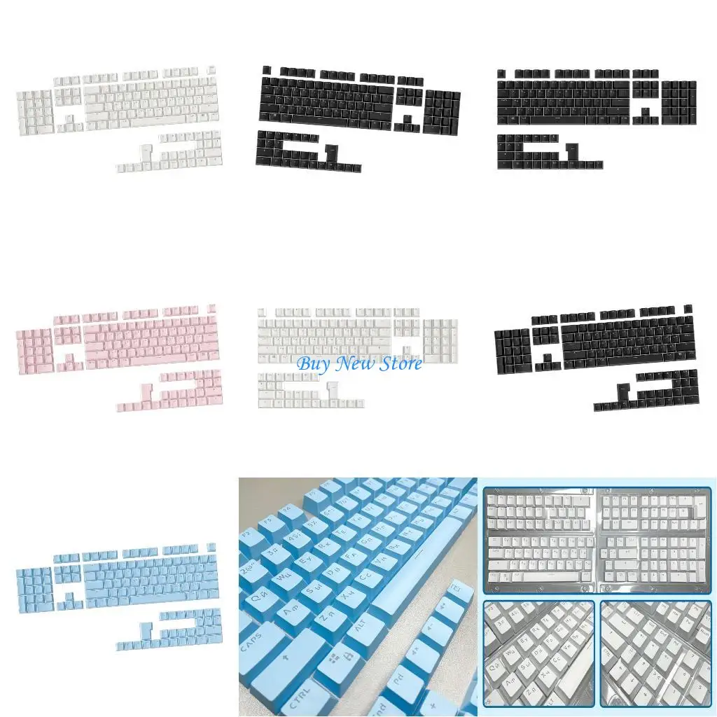 20CE 104Keys ABS Keycaps Russian Backlit Keycap OEM Profile for Mechanical Keyboards with Translucent Layer
20CE 104Keys ABS Keycaps Russian Backlit Keycap OEM Profile for Mechanical Keyboards with Translucent Layer