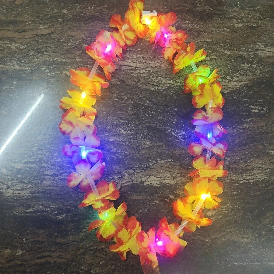 5pcs Light Up Hawaiian Leis Bulk Tropical Necklace Flower Hawaiian Beach Luau Glow Party Favors Decoration Birthday Wedding
5pcs Light Up Hawaiian Leis Bulk Tropical Necklace Flower Hawaiian Beach Luau Glow Party Favors Decoration Birthday Wedding