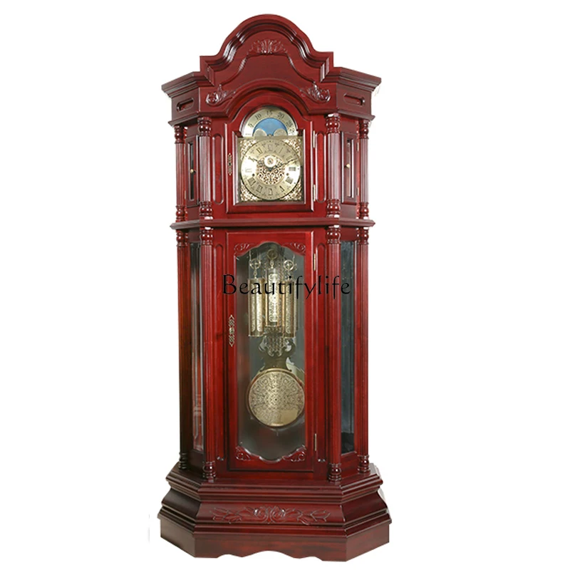 European living room floor clock German Helmler American retro high-end vertical mechanical large clock
European living room floor clock German Helmler American retro high-end vertical mechanical large clock