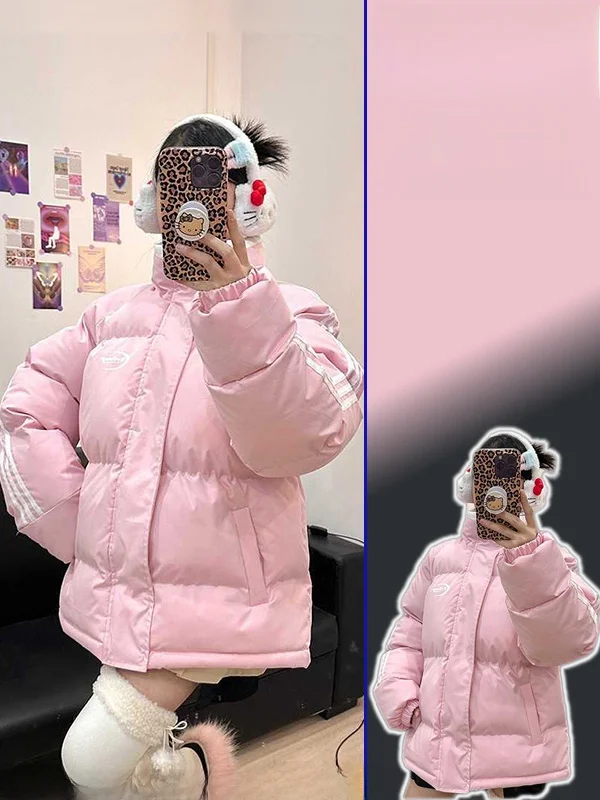 Зимняя утепленная женская куртка на молнии с воротником-стойкой, свободного кроя, больших размеров, хлопковое пальто, теплая верхняя одежда для повседневной носки
Зимняя утепленная женская куртка на молнии с воротником-стойкой, свободного кроя, больших размеров, хлопковое пальто, теплая верхняя одежда для повседневной носки