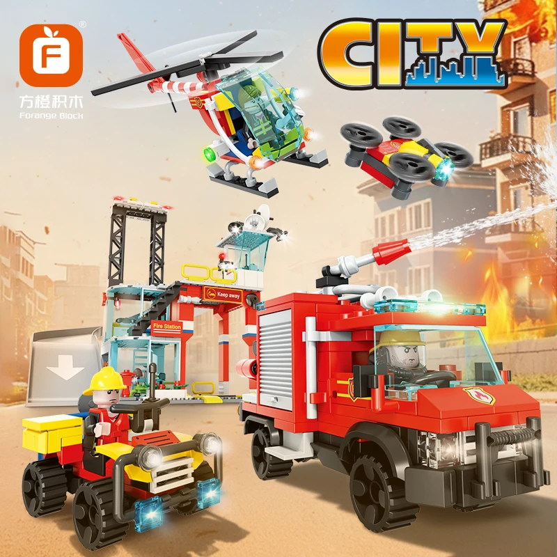 Creative Fire Station with Track Set, MOC 651 Pcs Building Toy, DIY Home Shelf Decoration, Perfect Gift Idea for Little Heroes.
Creative Fire Station with Track Set, MOC 651 Pcs Building Toy, DIY Home Shelf Decoration, Perfect Gift Idea for Little Heroes.