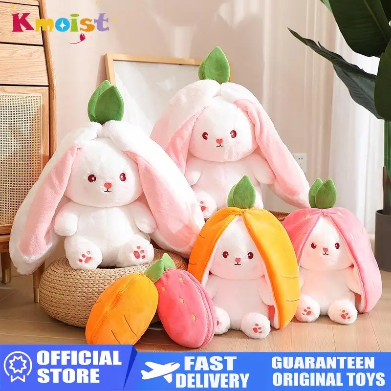 Cute Creative Funny Doll Carrot Rabbit Plush Toy Stuffed Soft Bunny Hiding in Strawberry Bag Toys for Kids Girls Birthday Gift
Cute Creative Funny Doll Carrot Rabbit Plush Toy Stuffed Soft Bunny Hiding in Strawberry Bag Toys for Kids Girls Birthday Gift