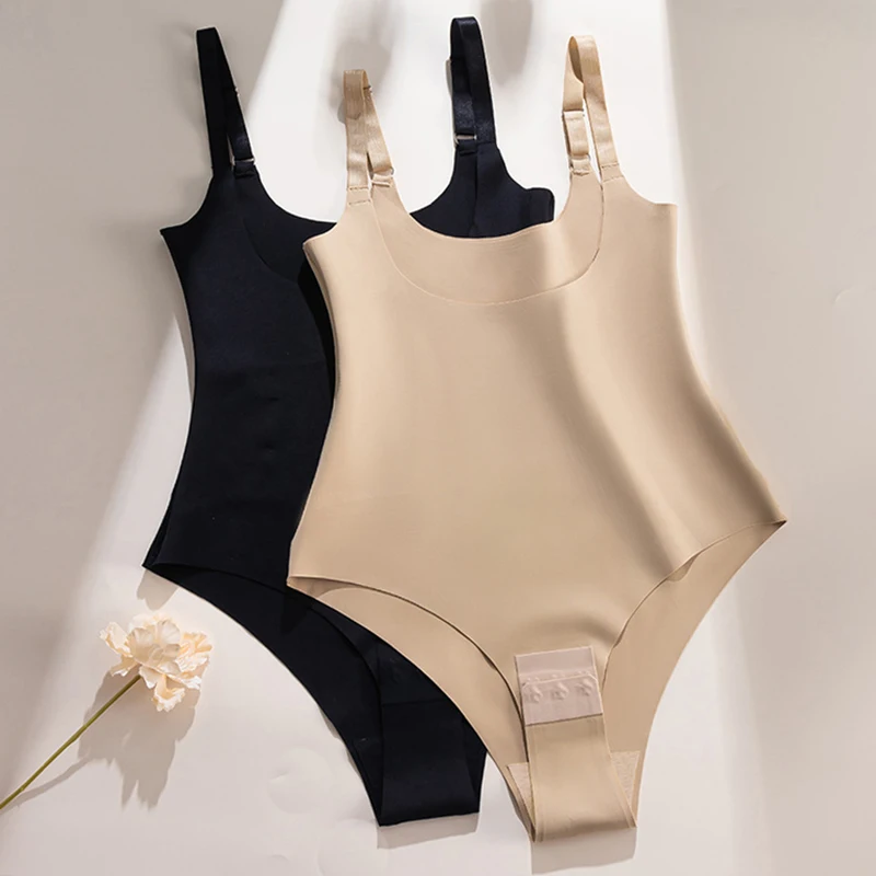 Women Seamless slimming clothes Sling body shaping underwear Black Beige Solid Colors Body sculpting body clothes
Women Seamless slimming clothes Sling body shaping underwear Black Beige Solid Colors Body sculpting body clothes