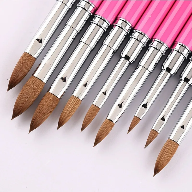 1PCS Kolinsky Hair Nail Art Brush Acrylic UV Gel Carving Pen Brush Liquid Powder DIY Nail Painting Drawing Tools Size 2-18
1PCS Kolinsky Hair Nail Art Brush Acrylic UV Gel Carving Pen Brush Liquid Powder DIY Nail Painting Drawing Tools Size 2-18