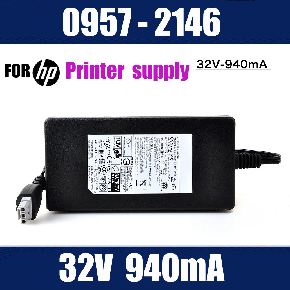 ORIGINAL for HP printer Scanner 0957-2146 32V 940mA 16V 625mA AC Adapter Charger Power supply 0957-2094 2178 2146 4466 4401
ORIGINAL for HP printer Scanner 0957-2146 32V 940mA 16V 625mA AC Adapter Charger Power supply 0957-2094 2178 2146 4466 4401