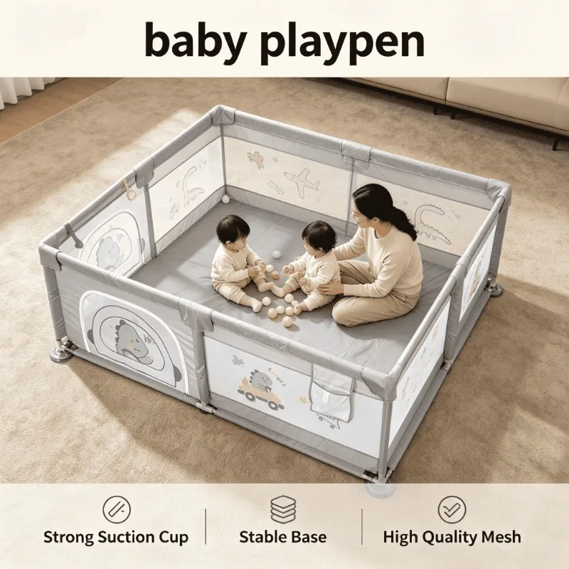Child Pet Barrier Safety Gate Foldable Portable Indoor Outdoor 8 Panel Easy Setup Baby Bed Rail Guard Baby Playpen Play Yard
Child Pet Barrier Safety Gate Foldable Portable Indoor Outdoor 8 Panel Easy Setup Baby Bed Rail Guard Baby Playpen Play Yard