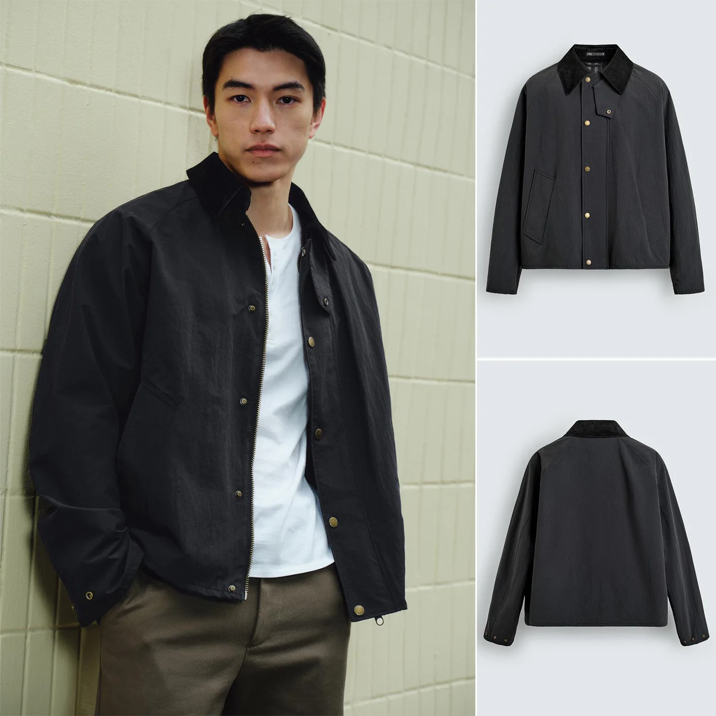 Spring New Men's Short PU Leather Jacket with Pocket Trim Flip Collar Coat Standard Fit Long Sleeve Anti-Oil Function Regular...
Spring New Men's Short PU Leather Jacket with Pocket Trim Flip Collar Coat Standard Fit Long Sleeve Anti-Oil Function Regular...