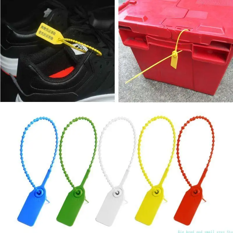 581C 100x Self-locking Tie Tamper Resistant Signage Disposable Plastic Security Seals
581C 100x Self-locking Tie Tamper Resistant Signage Disposable Plastic Security Seals