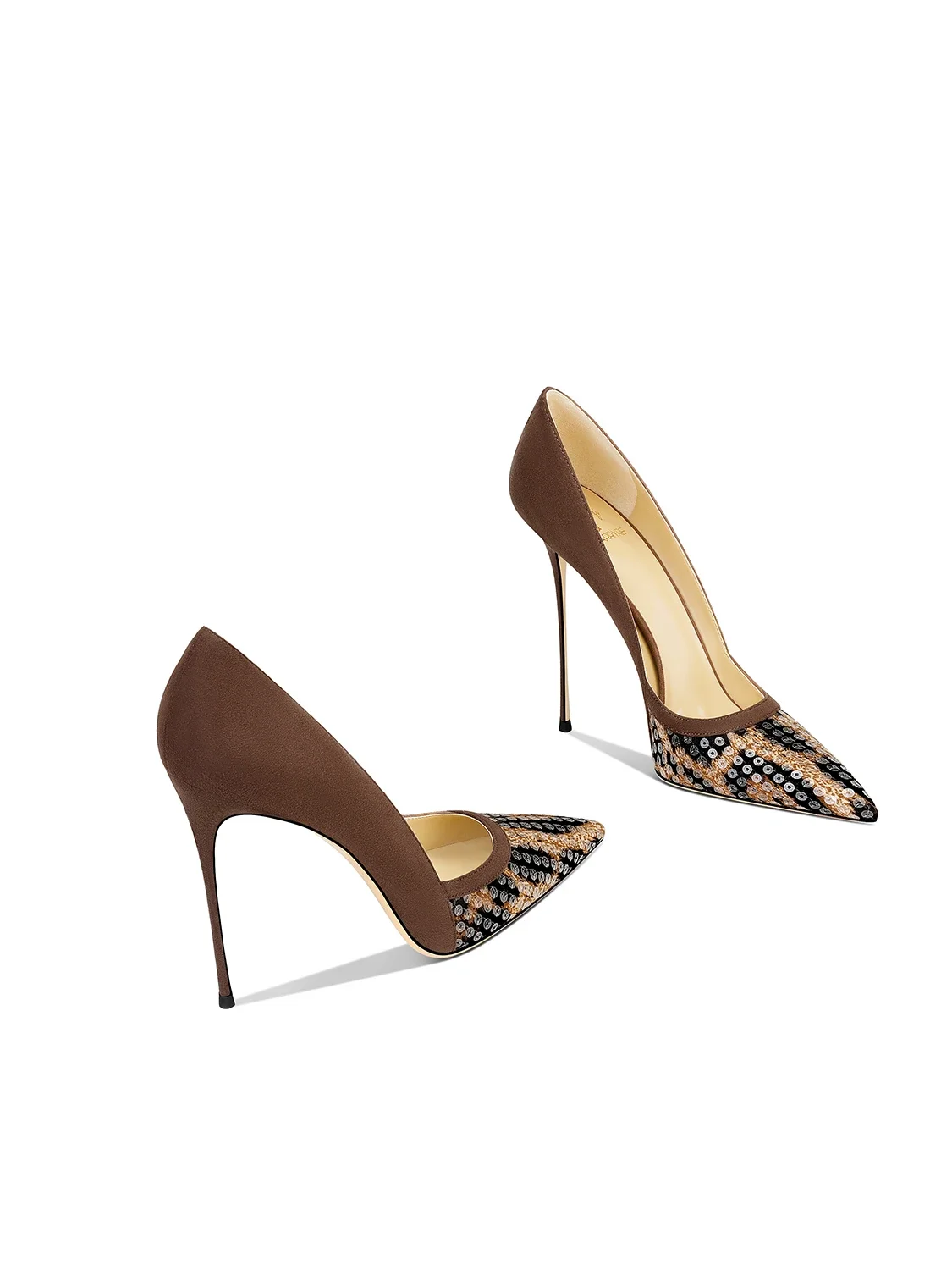 Spring and Autumn New Women's High Heels Brown Pointed Fine Heels Fashion Formal Women's Shoes
Spring and Autumn New Women's High Heels Brown Pointed Fine Heels Fashion Formal Women's Shoes