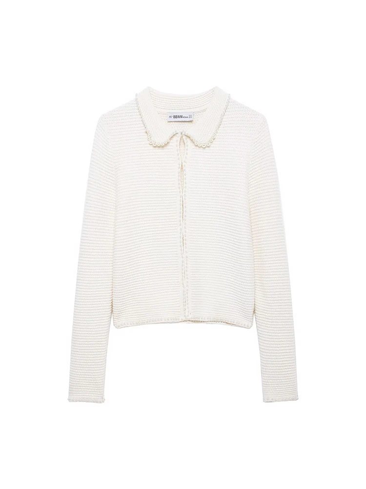 Willshela Women Fashion Beige Hidden Breasted Knitted Sweater Vintage Lapel Neck Long Sleeves Female Chic Lady Outfits
Willshela Women Fashion Beige Hidden Breasted Knitted Sweater Vintage Lapel Neck Long Sleeves Female Chic Lady Outfits