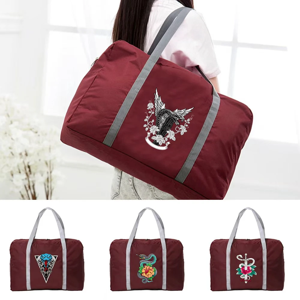 Cobra Pattern Printing Large-capacity Portable Travel Bag Unisex Travel Accessories Foldable Portable Storage Bag
Cobra Pattern Printing Large-capacity Portable Travel Bag Unisex Travel Accessories Foldable Portable Storage Bag