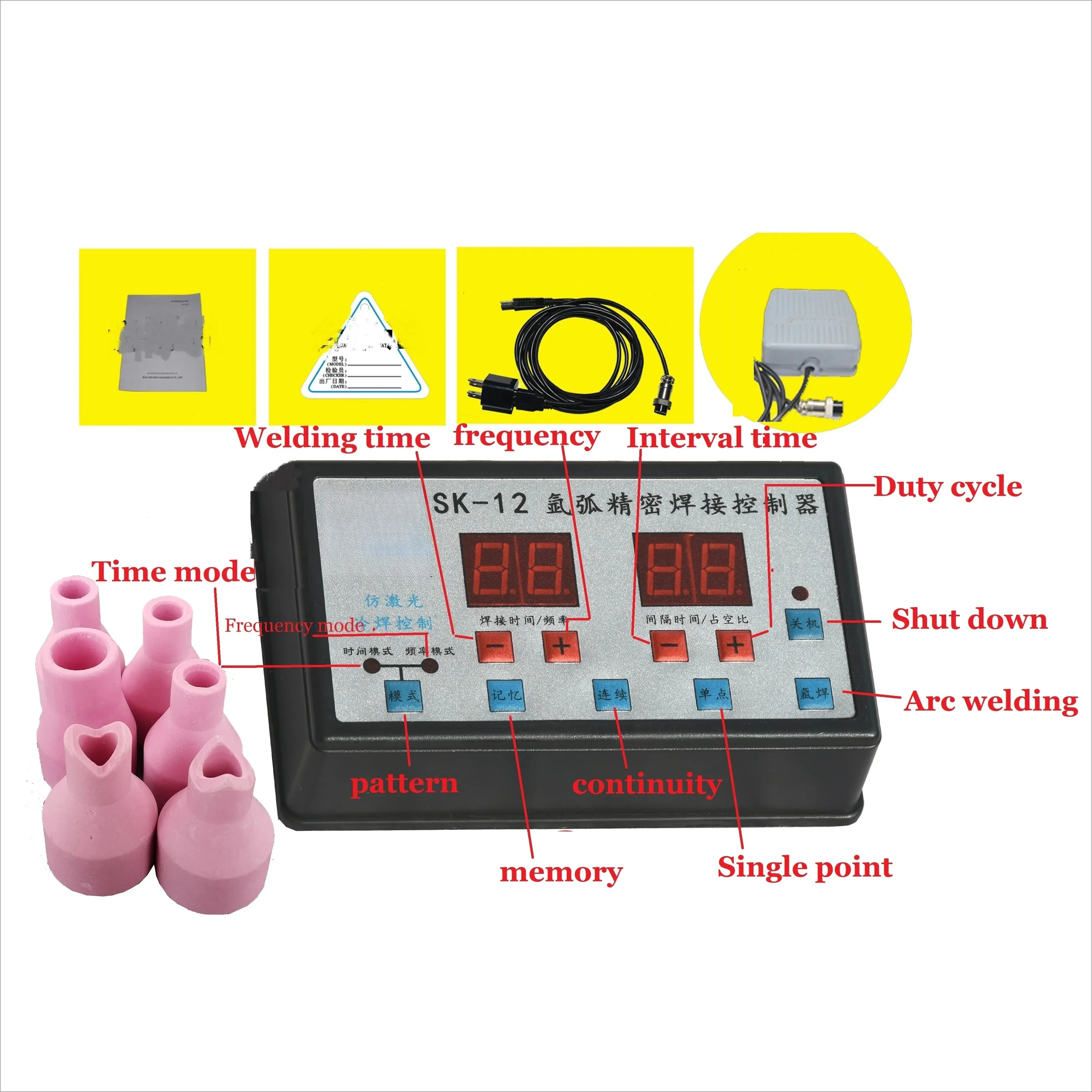 Argon Arc Welder Refit Cold Welding Machine Time Pulse Controller Imitation Welding Stainless Steel Mold Cold Spot Welder
Argon Arc Welder Refit Cold Welding Machine Time Pulse Controller Imitation Welding Stainless Steel Mold Cold Spot Welder