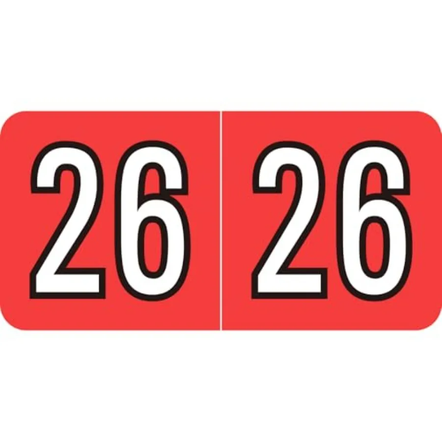 2026 Year Stickers, 500 Pcs File Folder Labels Self Adhesive 3/4" x 1-1/2" Chart Stickers Rectangle Color Coded Labels red
2026 Year Stickers, 500 Pcs File Folder Labels Self Adhesive 3/4" x 1-1/2" Chart Stickers Rectangle Color Coded Labels red