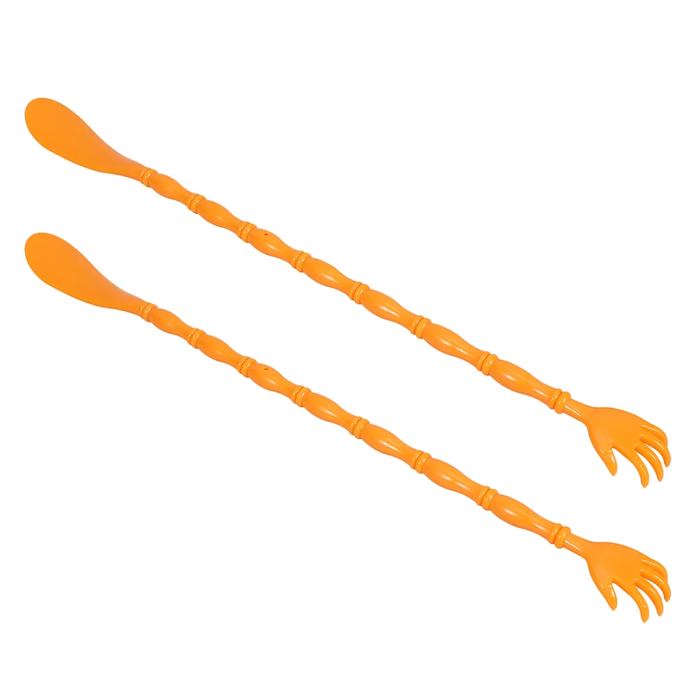 2 Pcs Tickling Massager Long Plastic Shoe Horn Orange Portable Back Scratcher Body
2 Pcs Tickling Massager Long Plastic Shoe Horn Orange Portable Back Scratcher Body