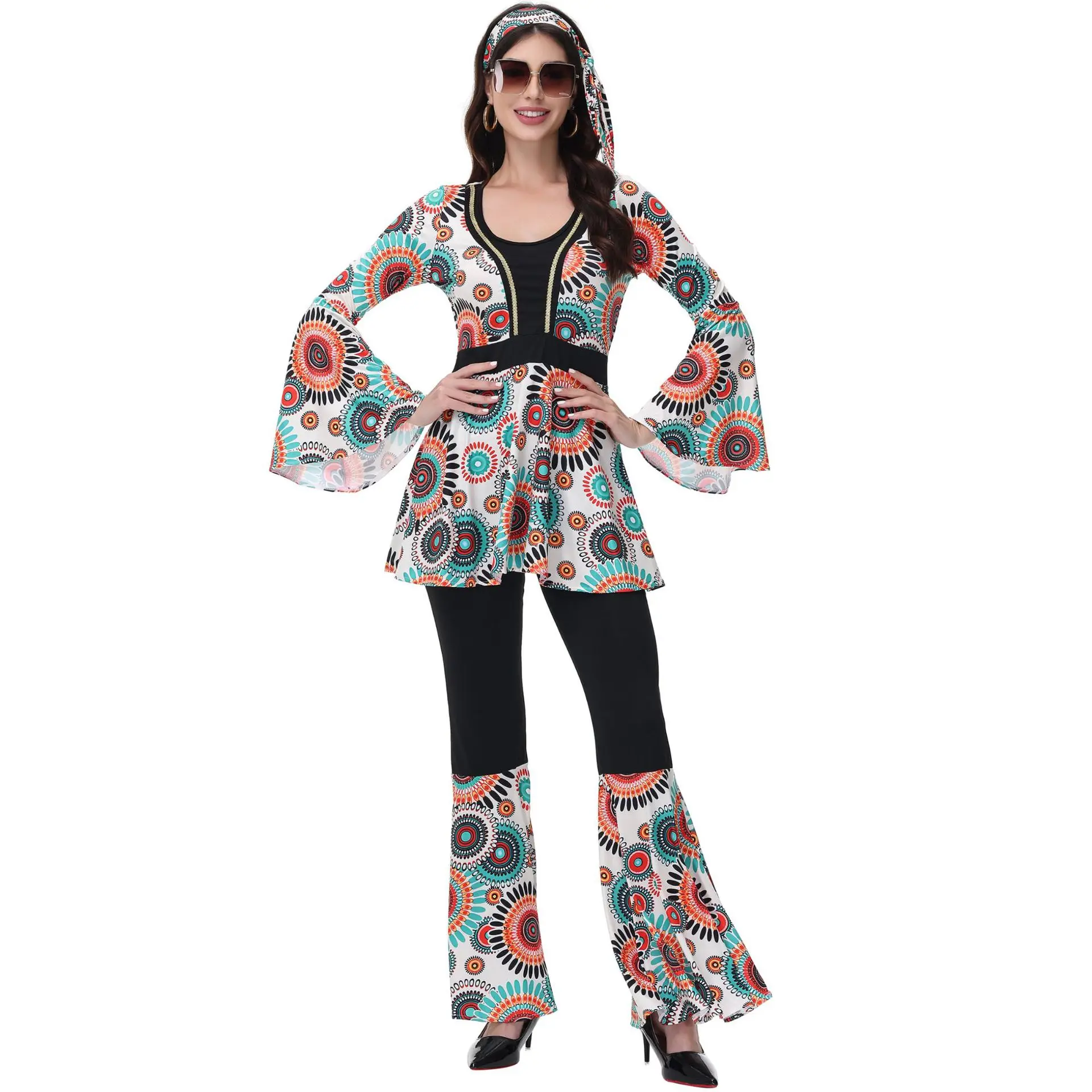 Halloween Hipps Disco Vantage Clothes Adult Women Men Couple Nightclub Party Dress up Top and Pants 2025 Stage Wear
Halloween Hipps Disco Vantage Clothes Adult Women Men Couple Nightclub Party Dress up Top and Pants 2025 Stage Wear