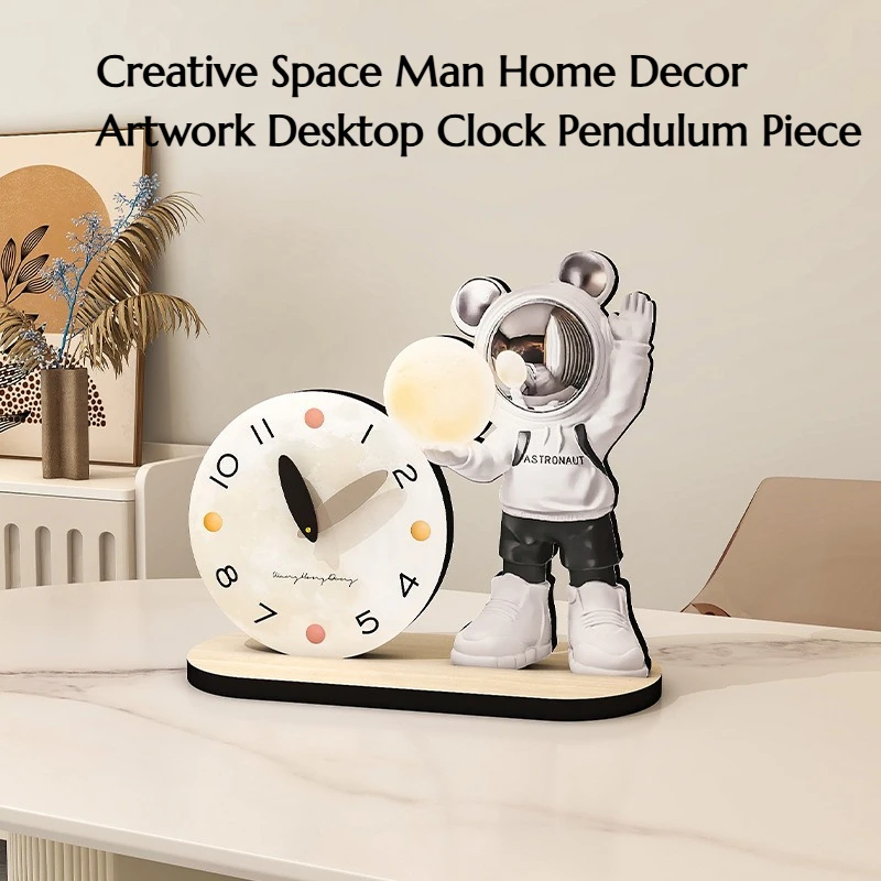 Creative Space Man Desktop Clock Decoration Piece Simple Home Living Room Decor High-Class Appeal Artistic Craftwork
Creative Space Man Desktop Clock Decoration Piece Simple Home Living Room Decor High-Class Appeal Artistic Craftwork