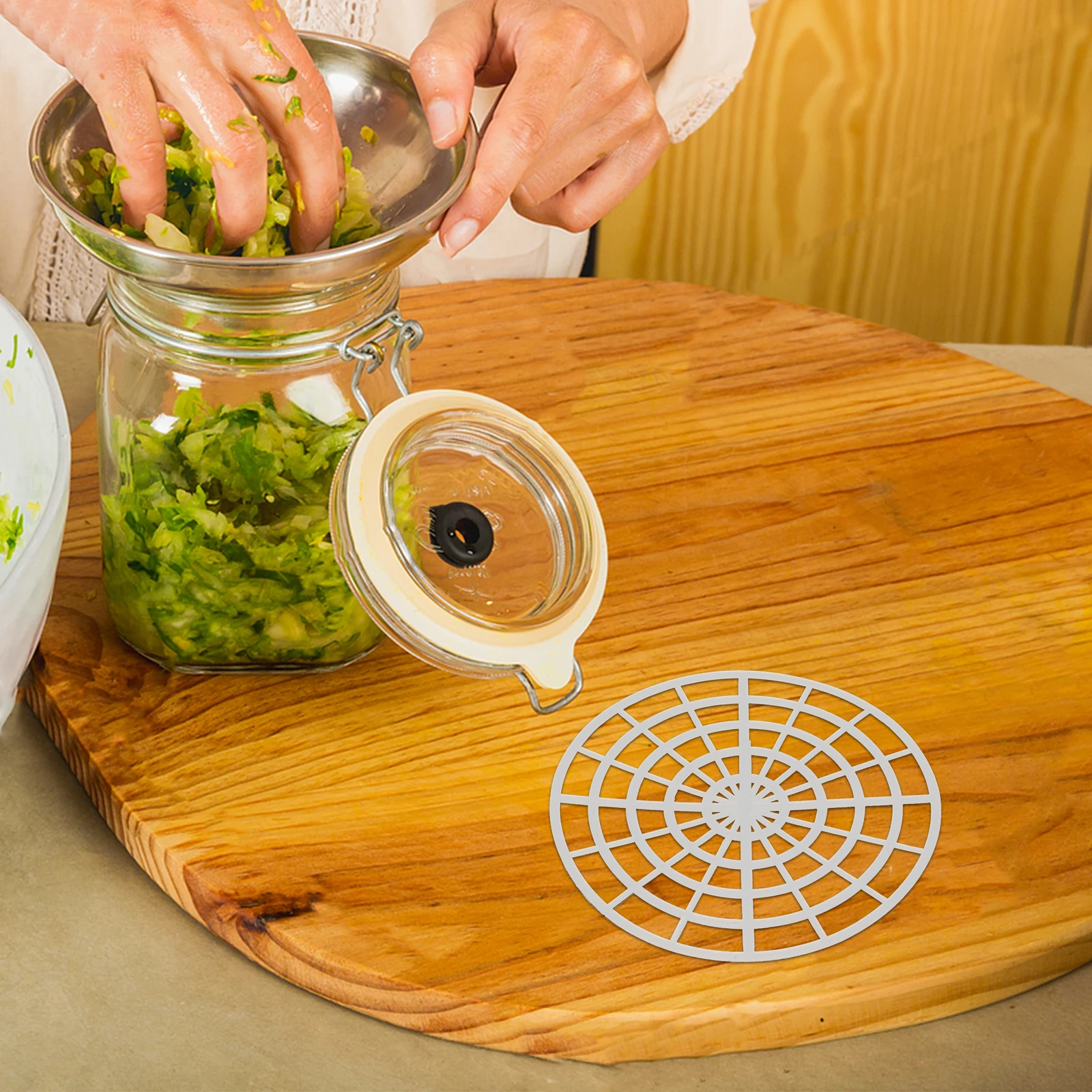 5pcs Vegetable Pickle Press Kit Mason Jar Fermentation Canning Supplies Round Mesh Design Compact Portable Multi
5pcs Vegetable Pickle Press Kit Mason Jar Fermentation Canning Supplies Round Mesh Design Compact Portable Multi