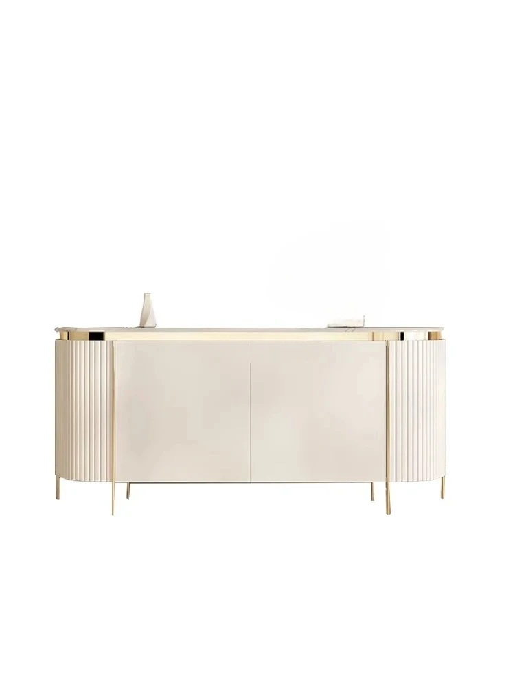 Light luxury rock slab home entrance entrance cabinet integrated against the wall modern simple partition decoration
Light luxury rock slab home entrance entrance cabinet integrated against the wall modern simple partition decoration