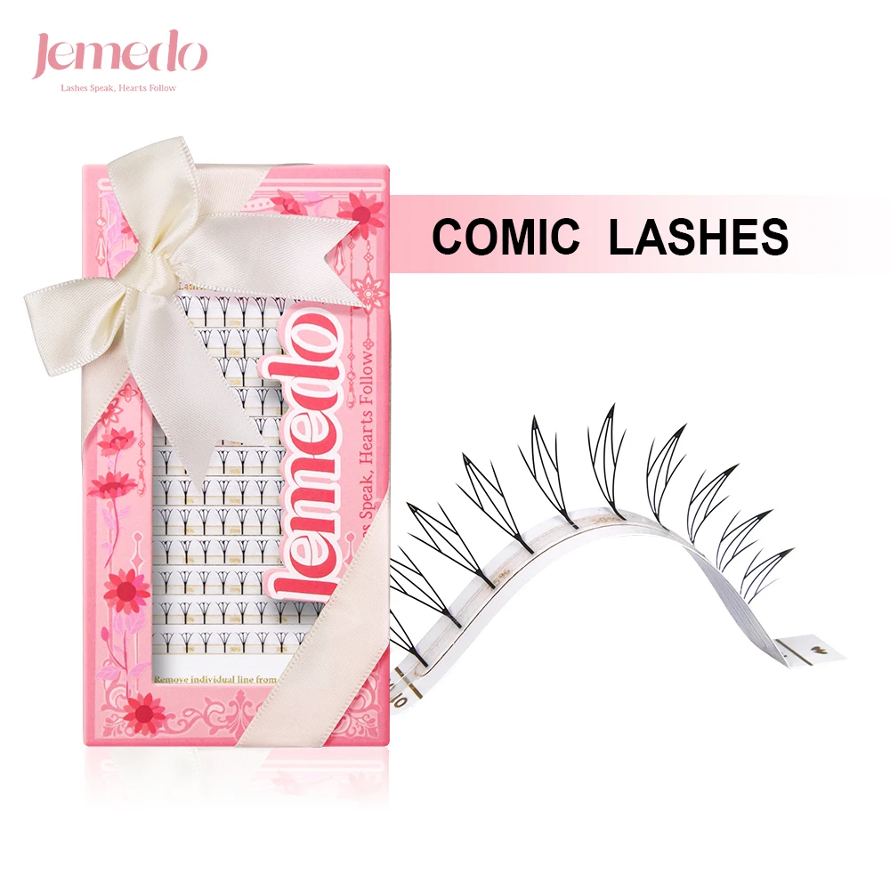 JEMEDO Comic Lashes Narrow Spire Eyelash Extensions Feather Lightweight Premade Lash Extension Anime Spire Clusters Manga Style
JEMEDO Comic Lashes Narrow Spire Eyelash Extensions Feather Lightweight Premade Lash Extension Anime Spire Clusters Manga Style