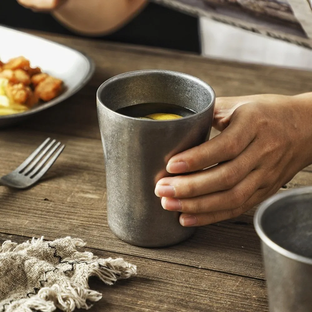 Portable Stainless Steel Coffee Mug Vintage Durable Travel Cup Industrial Style Camping Cup Home
Portable Stainless Steel Coffee Mug Vintage Durable Travel Cup Industrial Style Camping Cup Home