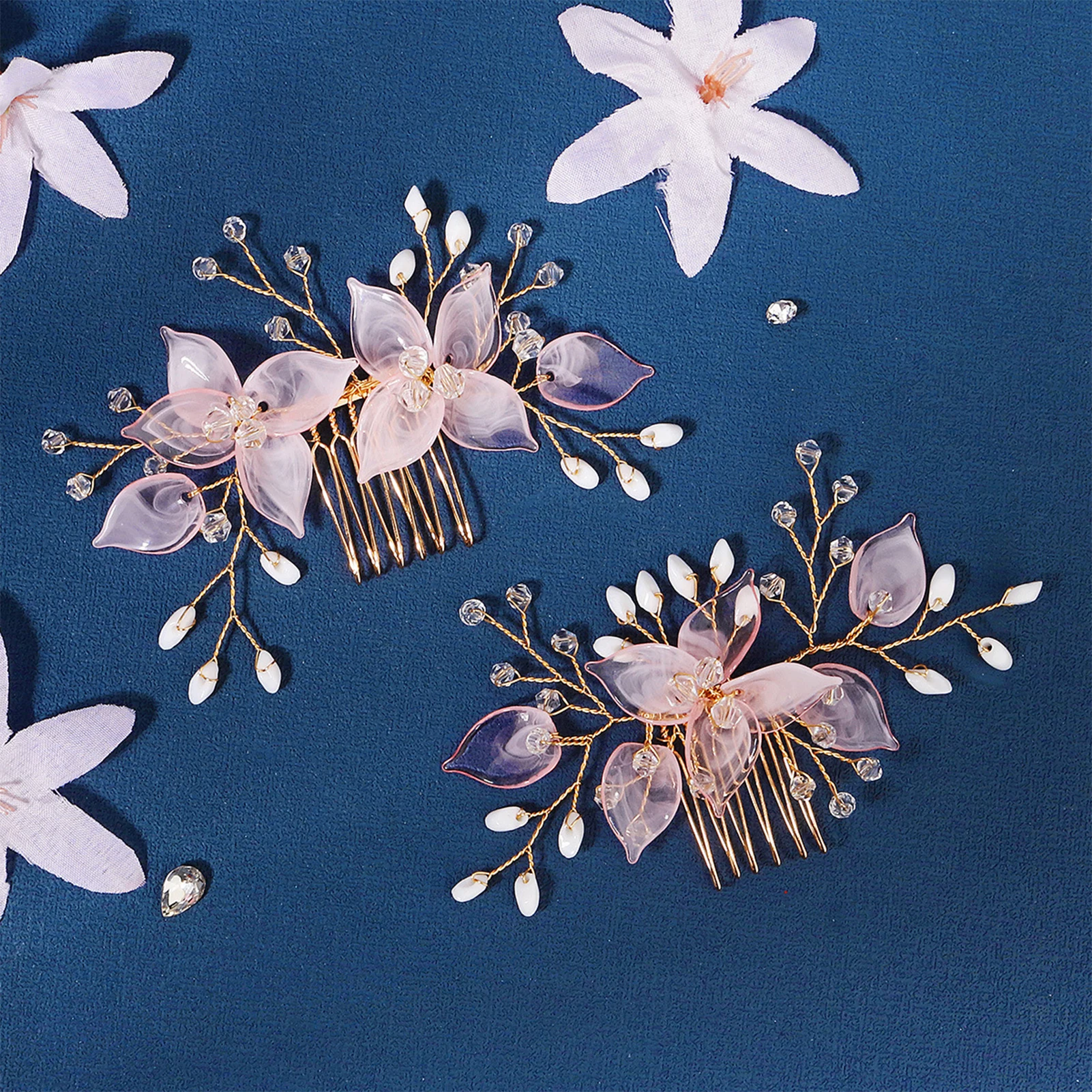 Vintage Flower Hair Comb Sweet Bridal Pink Floral Side Hair Clip Fashion Girls Prom Birthday Party Tiaras Wedding Hair Jewelry
Vintage Flower Hair Comb Sweet Bridal Pink Floral Side Hair Clip Fashion Girls Prom Birthday Party Tiaras Wedding Hair Jewelry