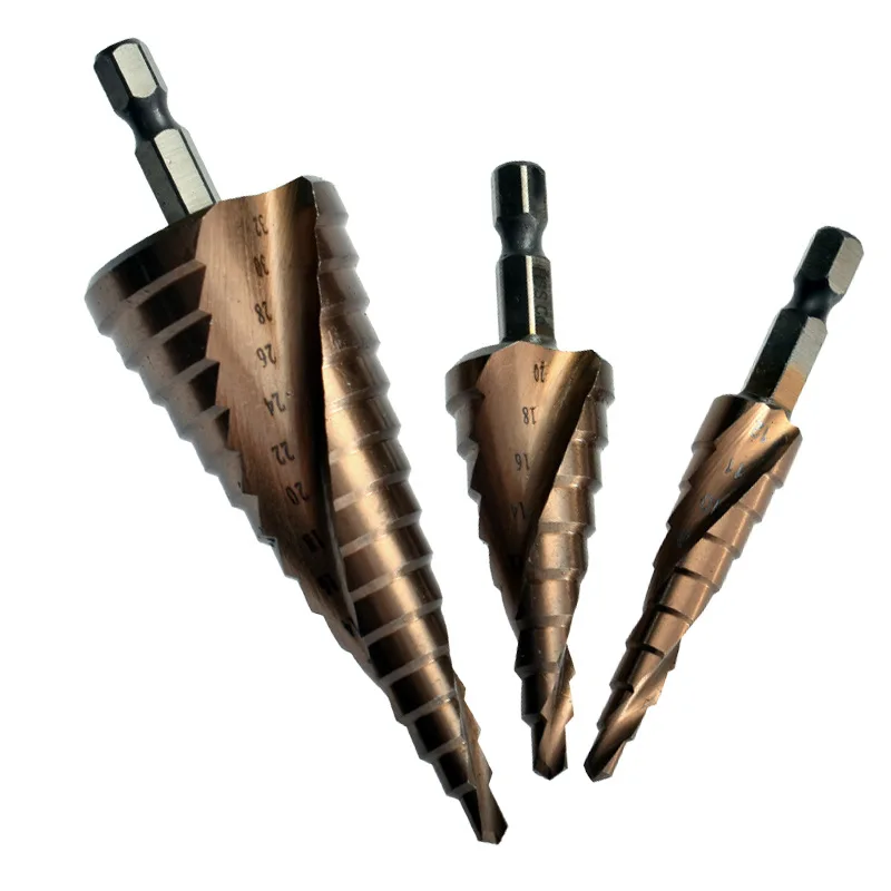 3PCS Hexagonal Handle Pagoda Drill Electric Drill Reaming Set High Speed Steel Titanium Cobalt Containing High Hardness Drill
3PCS Hexagonal Handle Pagoda Drill Electric Drill Reaming Set High Speed Steel Titanium Cobalt Containing High Hardness Drill