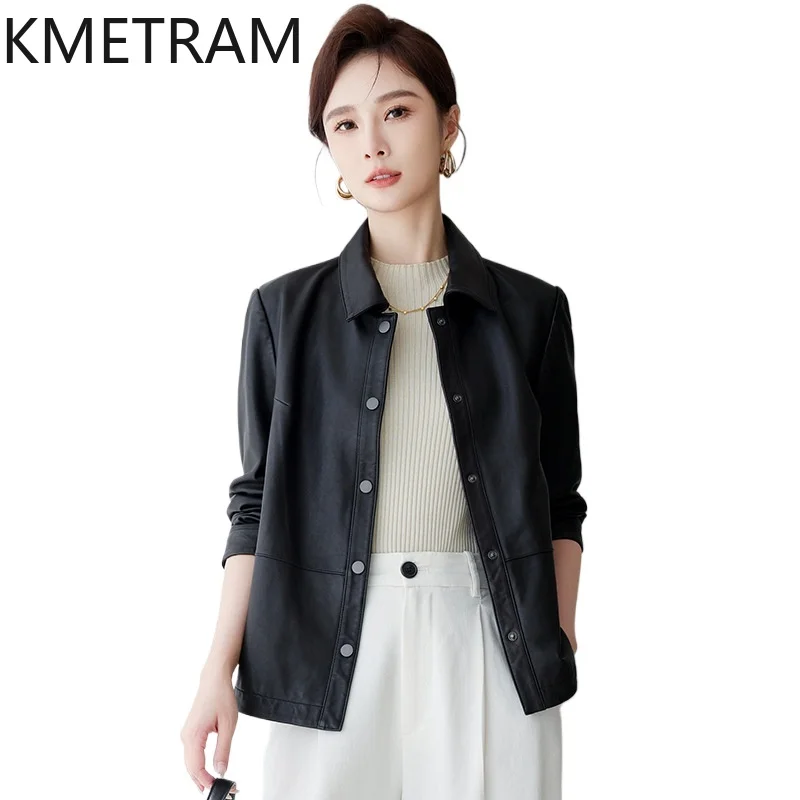 KMETRAM Real Top-Grain Sheepskin Leather Jacket Woman Casual Loose Coat Short Genuine Leather Jackets 2026 Fall Women Clothing
KMETRAM Real Top-Grain Sheepskin Leather Jacket Woman Casual Loose Coat Short Genuine Leather Jackets 2026 Fall Women Clothing