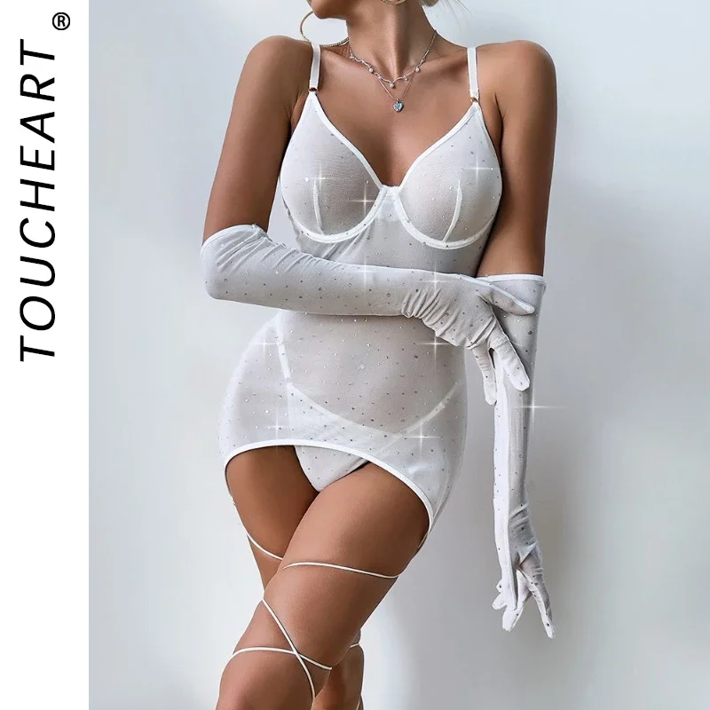 Toucheart сексуальный прозрачный марлевый комбинезон женский сплошной цвет блестящее полое нижнее белье боди на подтяжках сексуальные перчатки комплект нижнего белья 
Toucheart сексуальный прозрачный марлевый комбинезон женский сплошной цвет блестящее полое нижнее белье боди на подтяжках сексуальные перчатки комплект нижнего белья