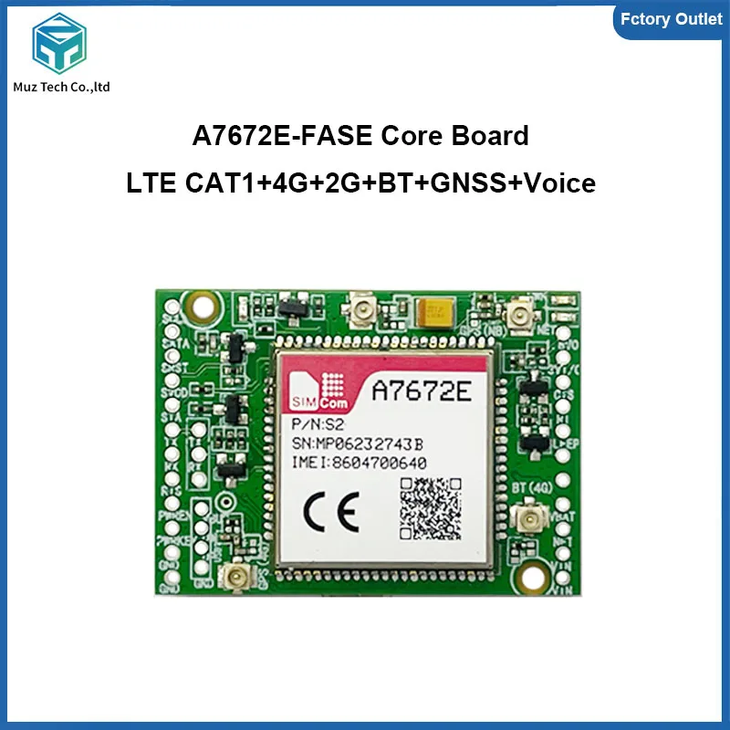 Dual-row Pin 3.0 Development Board SIMcom A7672E-FASE Module LTE Cat1+Voice+BT+GNSS breadboard breakout kit With FPC antenna
Dual-row Pin 3.0 Development Board SIMcom A7672E-FASE Module LTE Cat1+Voice+BT+GNSS breadboard breakout kit With FPC antenna
