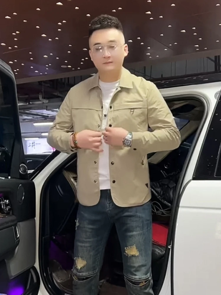 Slim Fit Casual Men's Jaet Pure Color Collarl Faionable Autumn Winter Outerwear Busin Casual Versatile Haome
Slim Fit Casual Men's Jaet Pure Color Collarl Faionable Autumn Winter Outerwear Busin Casual Versatile Haome