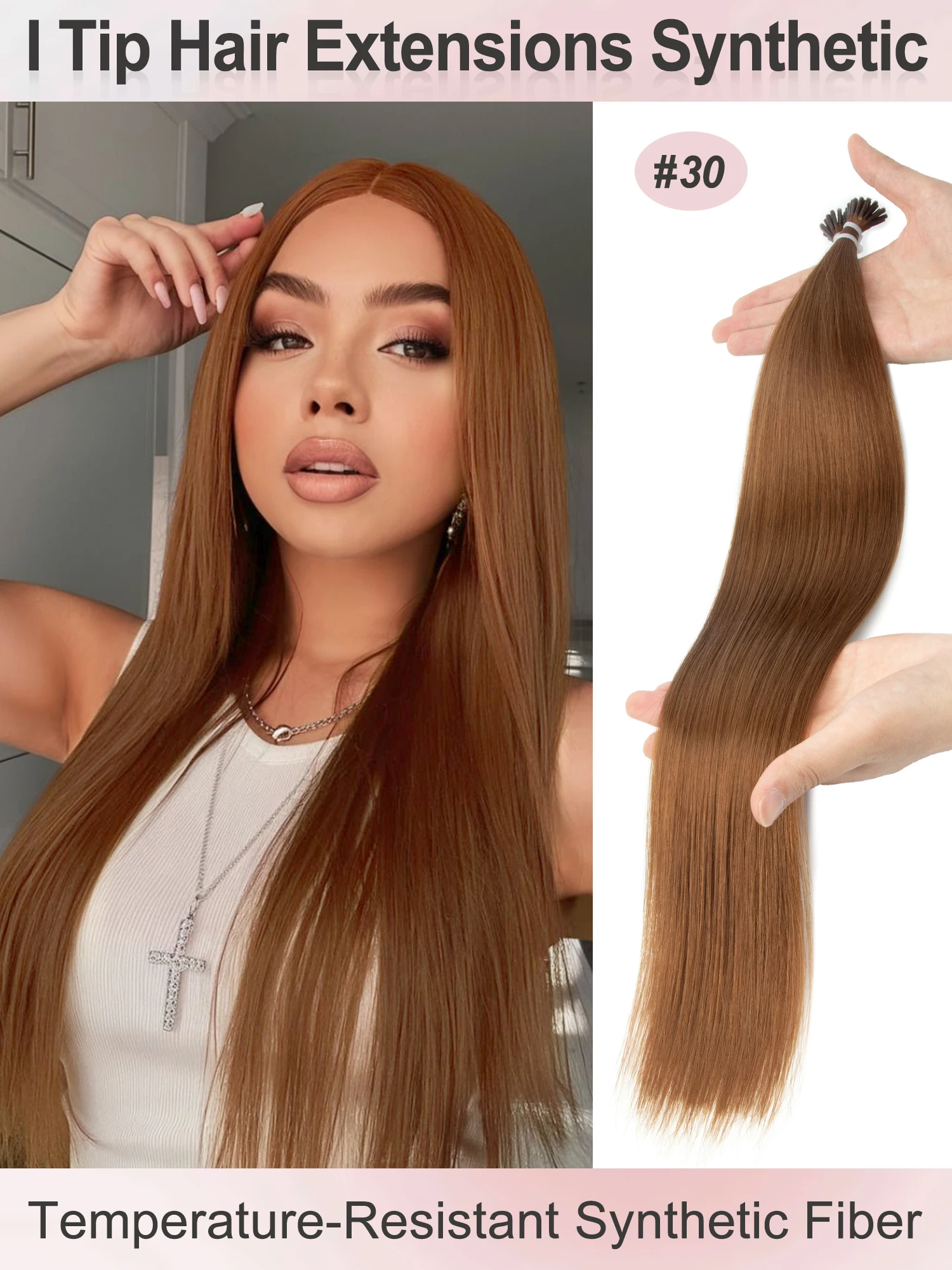 Synthetic Pre-bonded I-Tip Hair Extensions, Keratin Capsule Style for Enhanced Volume & Realistic Effect
Synthetic Pre-bonded I-Tip Hair Extensions, Keratin Capsule Style for Enhanced Volume & Realistic Effect