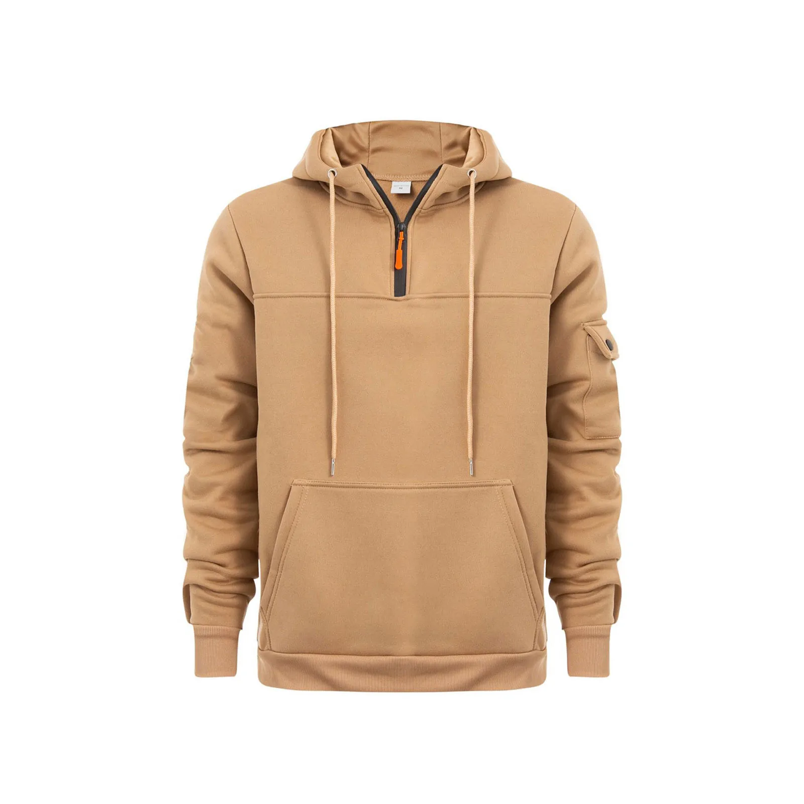 Men's Autumn And winter Long Sleeved solid color half zipper multi pockets Hoodie Leisure Warm Outdoor drawstring Hoodie
Men's Autumn And winter Long Sleeved solid color half zipper multi pockets Hoodie Leisure Warm Outdoor drawstring Hoodie