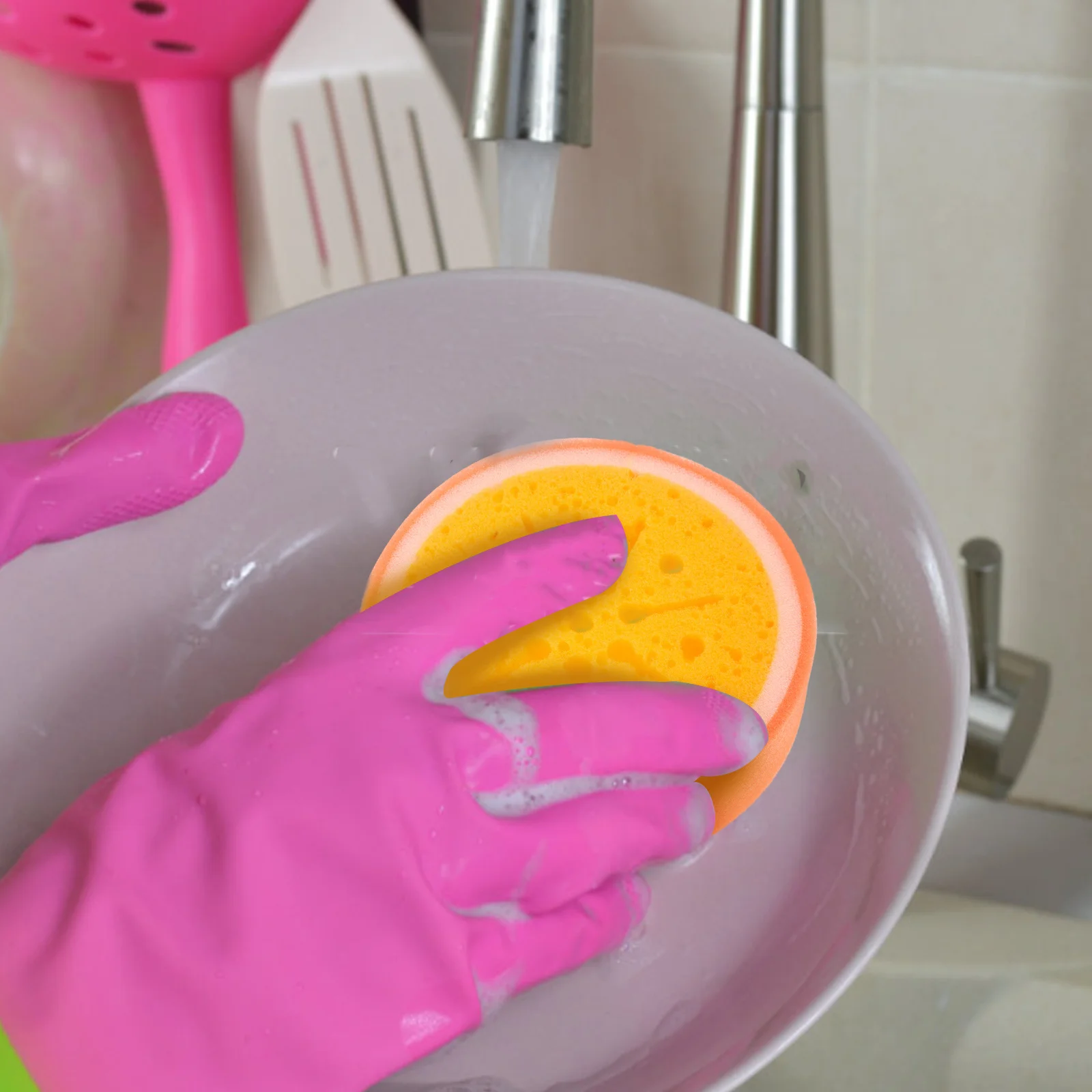 4Pcs Cute Fruit Design Sponges Heavy Duty Dish Scrubber for Kitchen Sink Bowl Cleaning Water Absorbing Multi Function Cleaning
4Pcs Cute Fruit Design Sponges Heavy Duty Dish Scrubber for Kitchen Sink Bowl Cleaning Water Absorbing Multi Function Cleaning