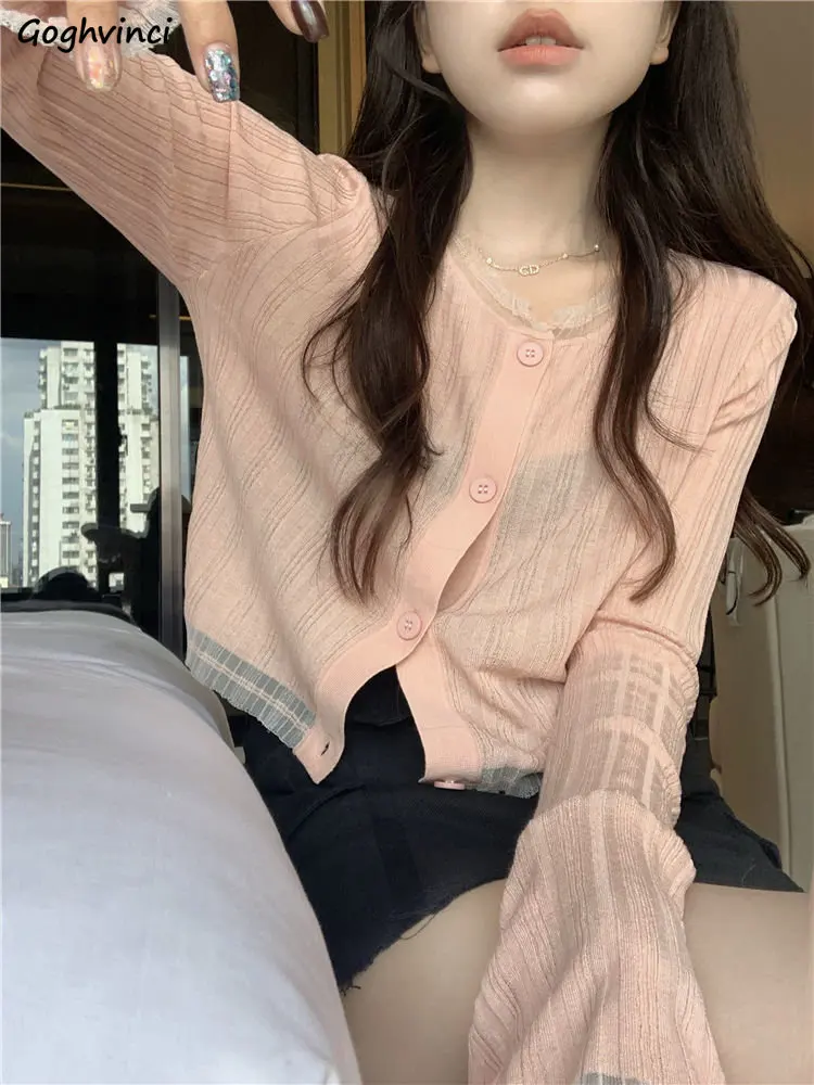 Cardigan for Women Solid Classic Thin Summer Sun-proof Casual Cropped Ins Daily Korean Style Sweet Soft Fashion College Hot Sale
Cardigan for Women Solid Classic Thin Summer Sun-proof Casual Cropped Ins Daily Korean Style Sweet Soft Fashion College Hot Sale