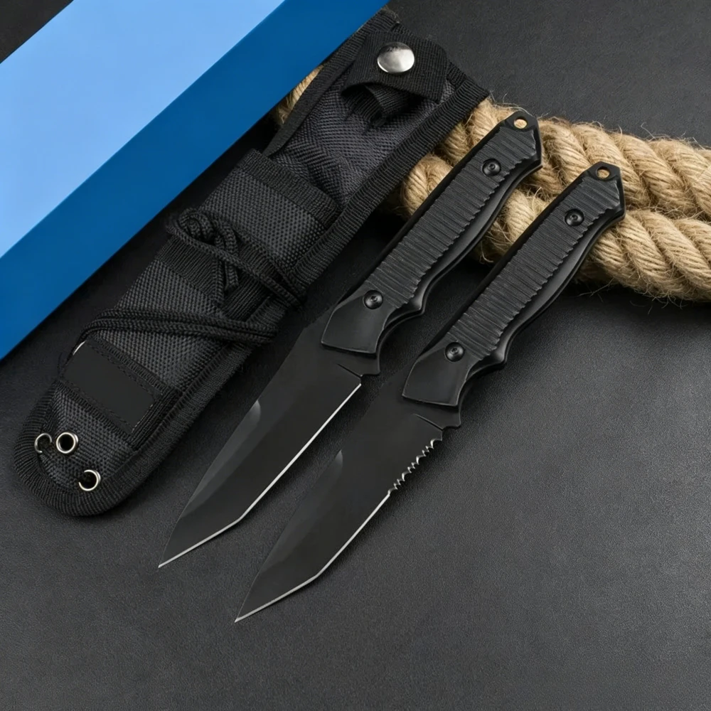 140BK Outdoor Survival Fixed Knife New Straight Knife 440C Blade Aluminum Alloy Handle Portable Knives Camping Fishing Knives
140BK Outdoor Survival Fixed Knife New Straight Knife 440C Blade Aluminum Alloy Handle Portable Knives Camping Fishing Knives