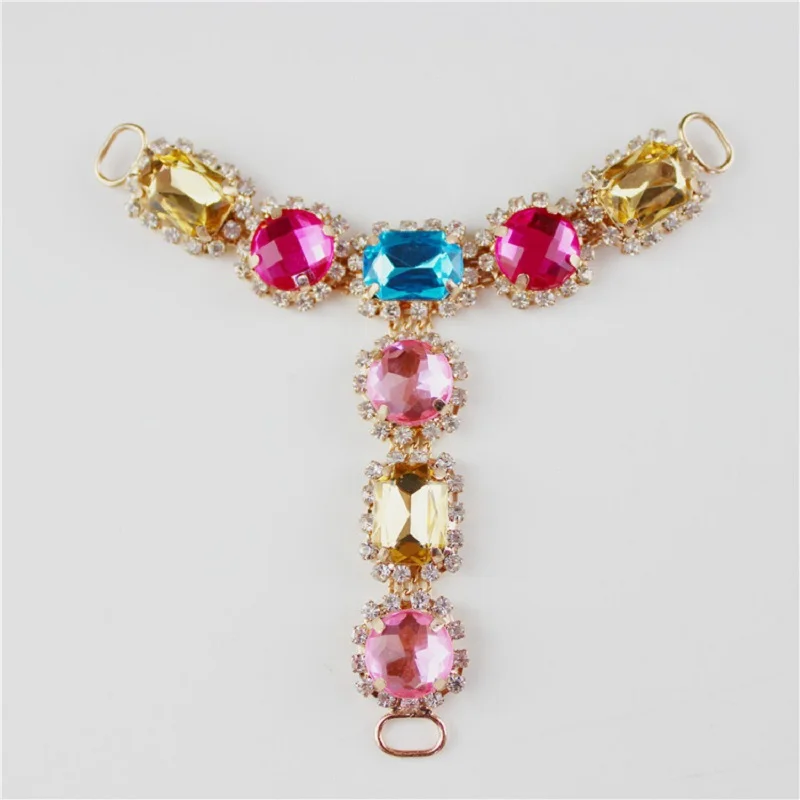 4pcs Gold/Silver Plated Colourful Rectangle Crystal Rhinestone Bikini Connectors/ Buckle Metal Chain Apparel Bags Shoes Sewing
4pcs Gold/Silver Plated Colourful Rectangle Crystal Rhinestone Bikini Connectors/ Buckle Metal Chain Apparel Bags Shoes Sewing