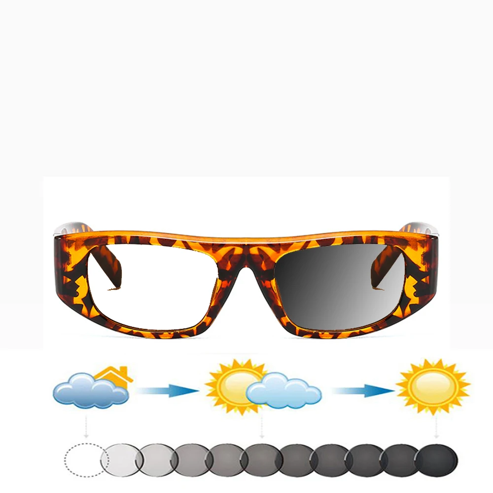 Leopard Rectangular Eye Protector with Wide Temples TR90 Full-rim Comfortable Photochromic Reading Glasses +0.75 To +4
Leopard Rectangular Eye Protector with Wide Temples TR90 Full-rim Comfortable Photochromic Reading Glasses +0.75 To +4
