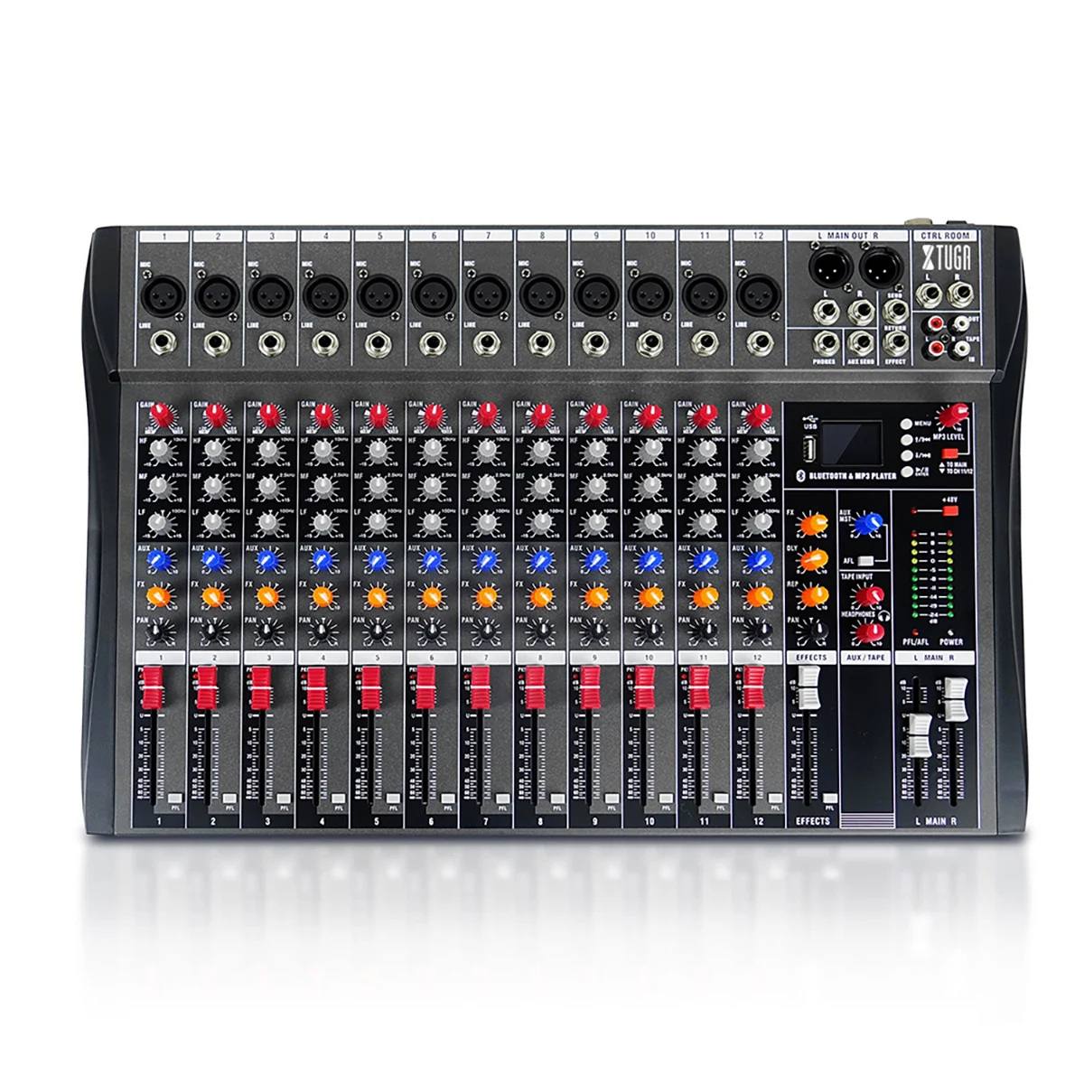 High Quality Professional 12 Channel DSP Audio Echo Sound Console USB Digital Audio Mixer Amplifier
High Quality Professional 12 Channel DSP Audio Echo Sound Console USB Digital Audio Mixer Amplifier