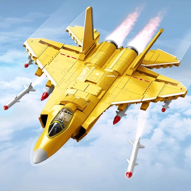 SEMBO J-35 Carrier Based Fighter Jet Assemblage Building Blocks MOC Military Series Aircraft Plane Model Bricks Toys Gifts
SEMBO J-35 Carrier Based Fighter Jet Assemblage Building Blocks MOC Military Series Aircraft Plane Model Bricks Toys Gifts