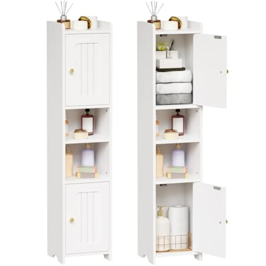 Slim Bathroom Storage Cabinet Corner Narrow Cabinet with 2 Doors and Adjustable Shelf Freestanding Small Bathroom Organizers an
Slim Bathroom Storage Cabinet Corner Narrow Cabinet with 2 Doors and Adjustable Shelf Freestanding Small Bathroom Organizers an